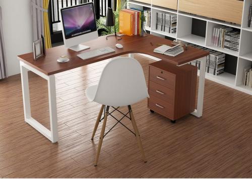 Bàn lượn chữ L đơn giản phù hợp mọi không gian sử dụng