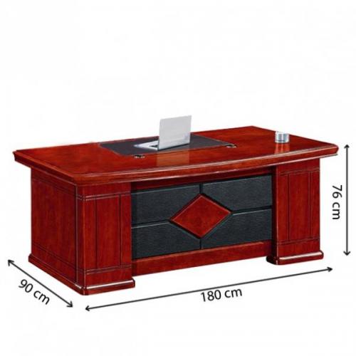 Bàn làm việc giám đốc gỗ vener sơn PU dành cho mọi không gian