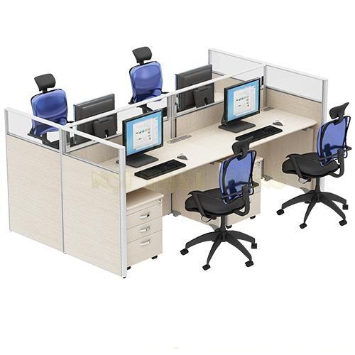 3 mẫu modul bàn làm việc rẻ đẹp cho văn phòng