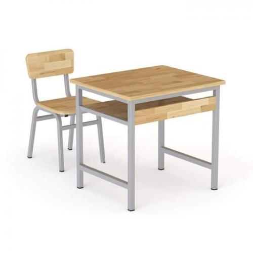 Bàn học sinh 1 chỗ ngồi với nhiều kiểu dáng khác nhau đặt đóng theo yêu cầu