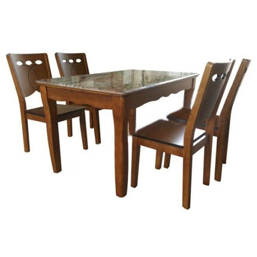 Bộ bàn ghế ăn gỗ tự nhiên BA131