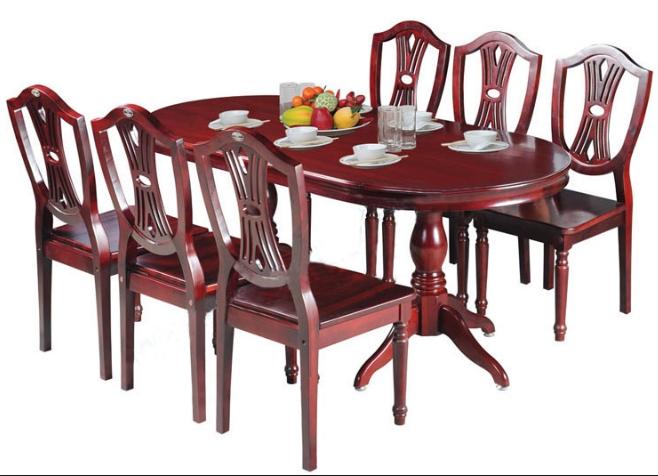 Bộ bàn ghế ăn gỗ tự nhiên TB06