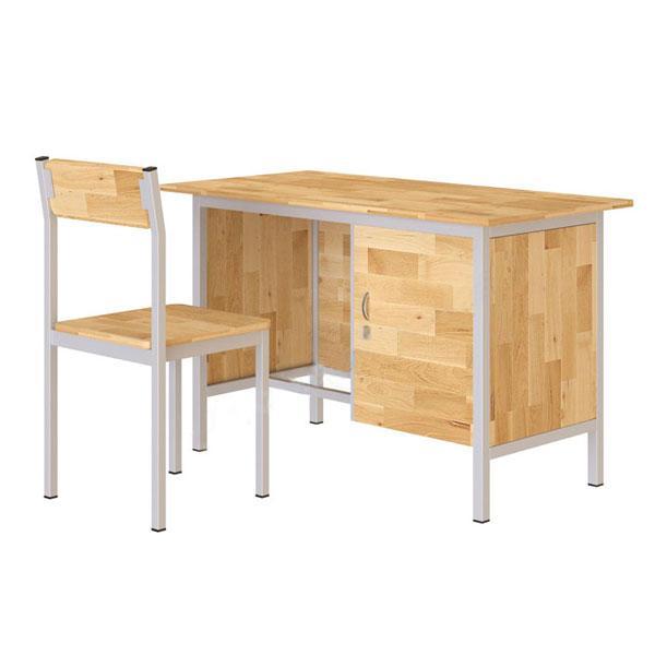 Bộ bàn ghế giáo viên gỗ tự nhiên BGGV103G