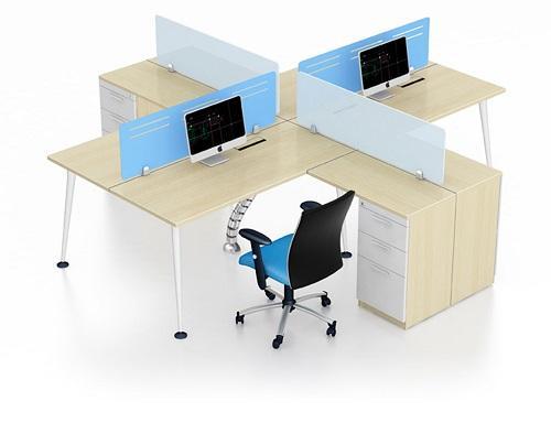 Cụm bàn làm việc CBN-T4D-HL1