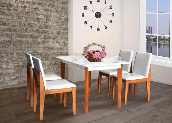 Bộ bàn ghế ăn gỗ tự nhiên HGB62