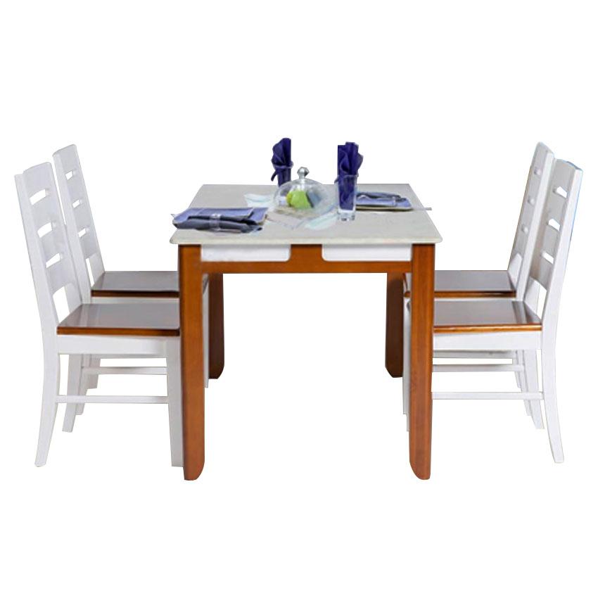Bộ bàn ghế ăn gỗ tự nhiên HGB64
